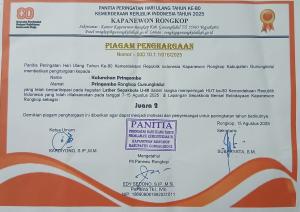 Piagam Penghargaan Latber U40++tahun 2025